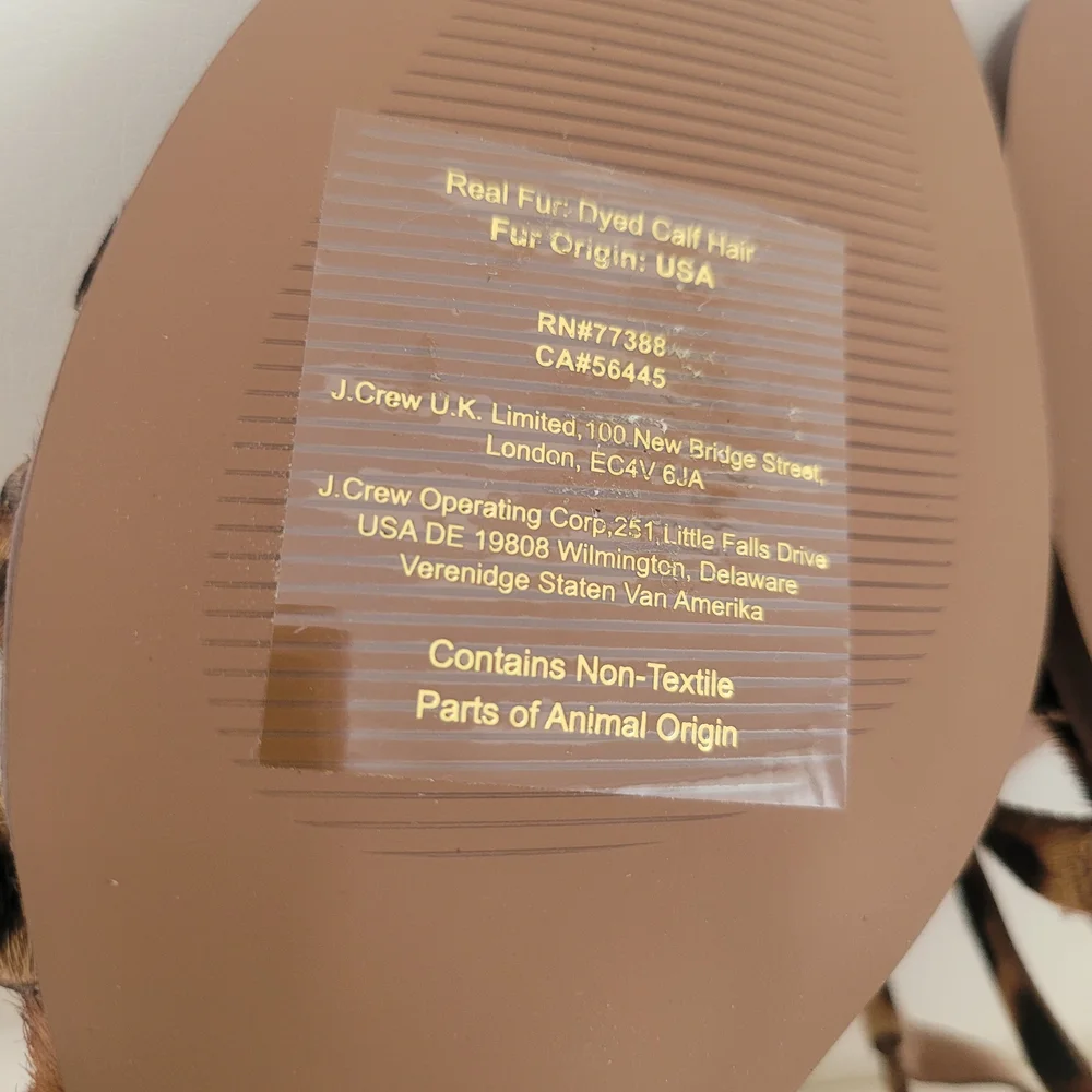 Madewell The Lori Sandal in Leopard Calf Hair Size 6 NEW AH730 - Picture 11 of 15